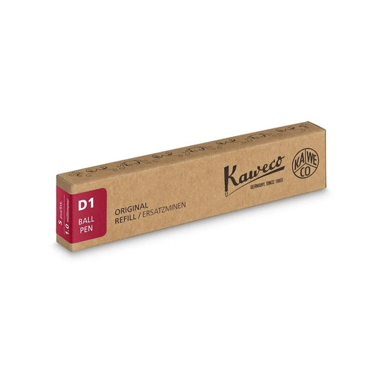 Kaweco D1 Ball Pen Refill - Rojo - 1.0mm - 5 unidades