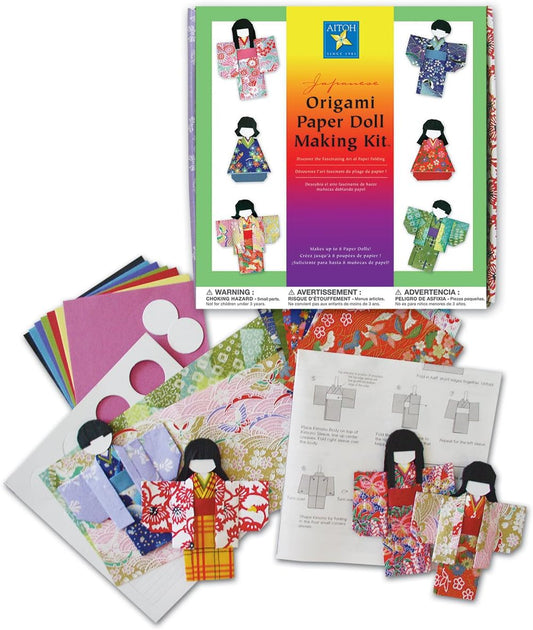 Aitoh Kit de Origami - Kimonon Doll Kit