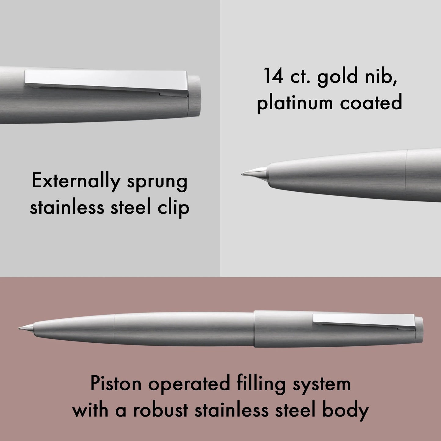 LAMY 2000 Fountain Pen - Steel