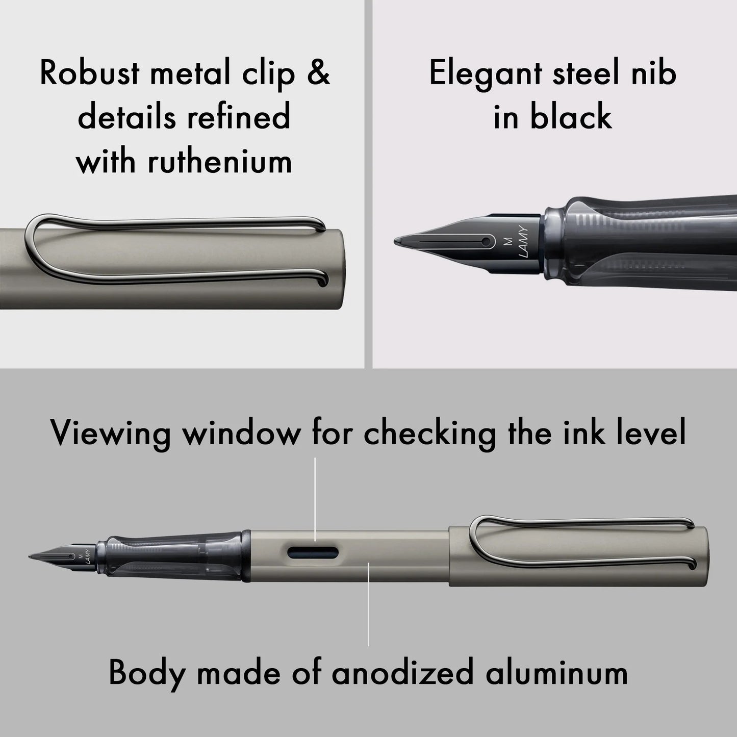 LAMY - Lx Fountain Pen - Ruthenium (Ru)