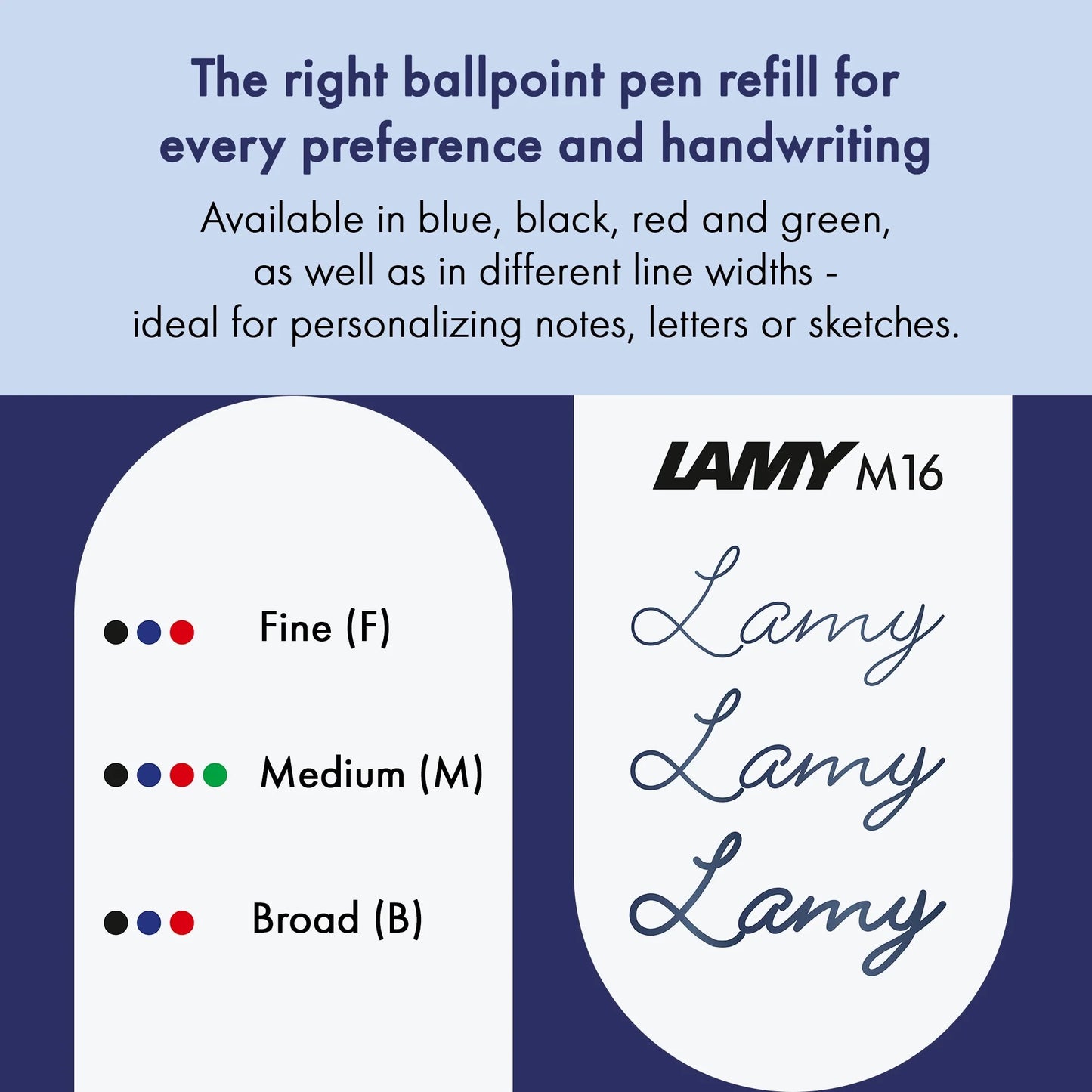 LAMY - M16 Refill Ballpoint (Recambios) - Black