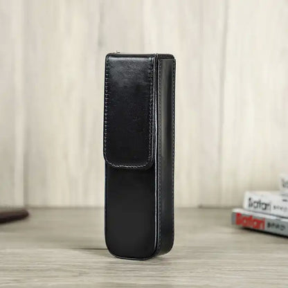 Leather 2-Pens Case Holder - Estuche Cuero para bolígrafos