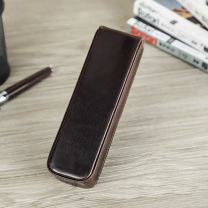 Leather 2-Pens Case Holder - Estuche Cuero para bolígrafos