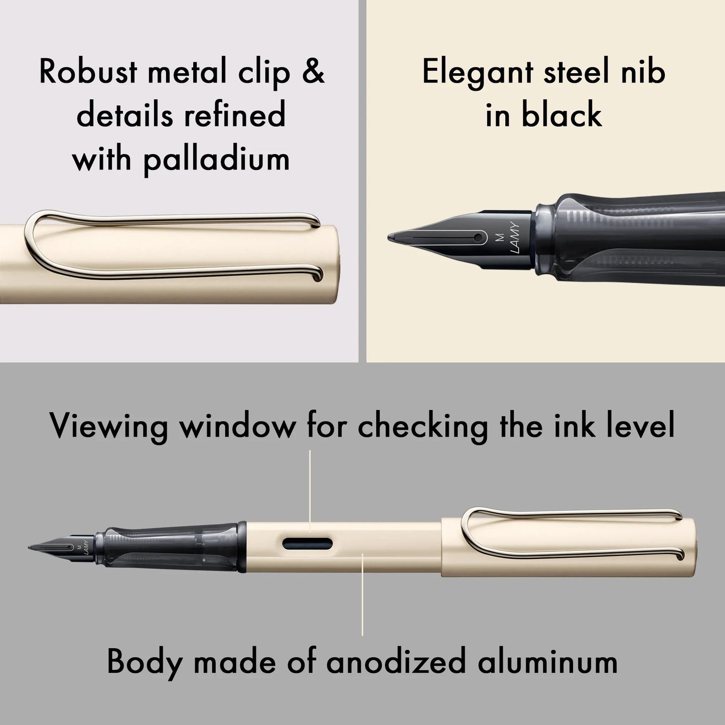 LAMY - Lx Fountain Pen - Palladium (Pd)