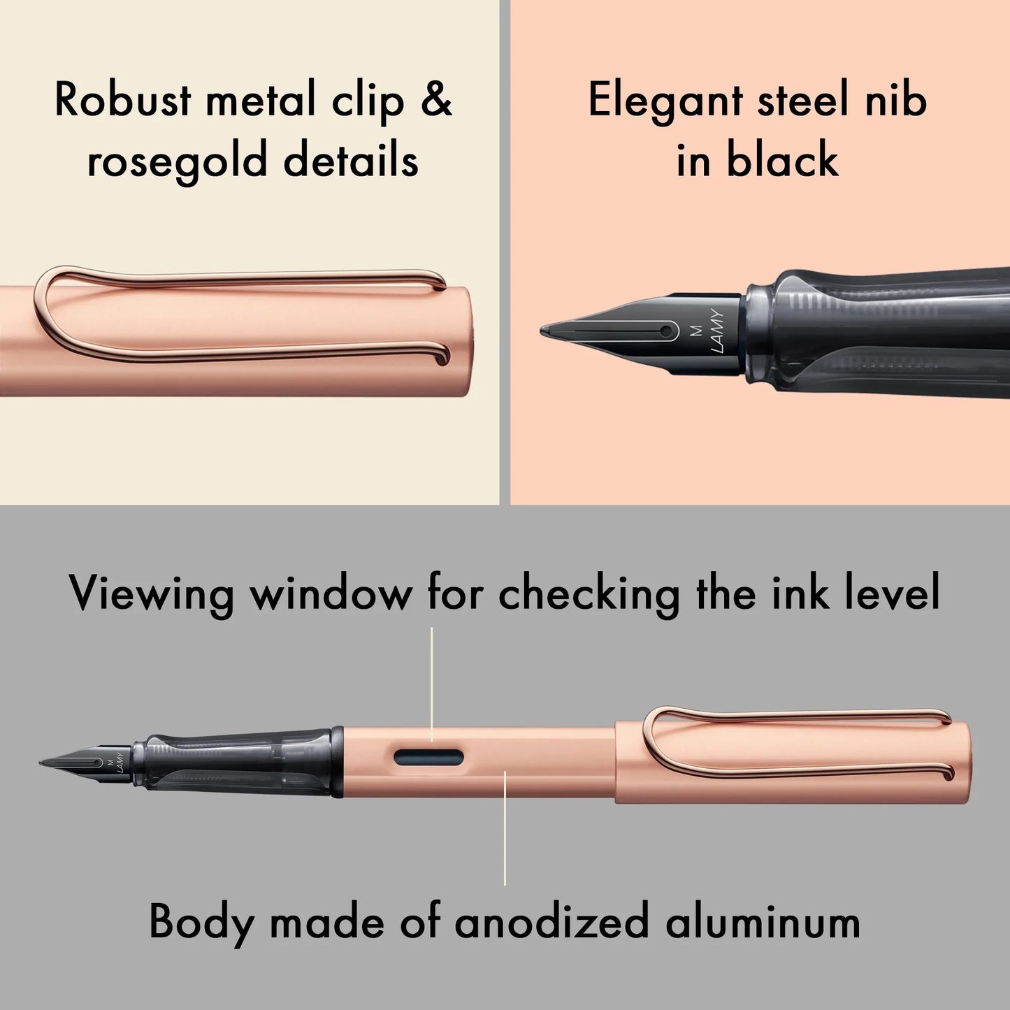 LAMY - Lx Fountain Pen - Rose Gold (RAu)