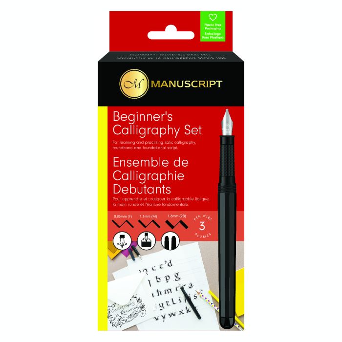 MANUSCRIPT - Beginner's Calligraphy 3-Nib Sets - Diestro y Zurdo