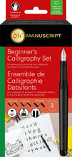 Load image into Gallery viewer, MANUSCRIPT - Beginner&#39;s Calligraphy 3-Nib Sets - Diestro y Zurdo
