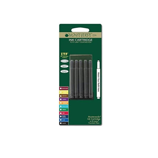 Monteverde USA® Cartridge To Fit Lamy® Cartuchos de Tinta - Green