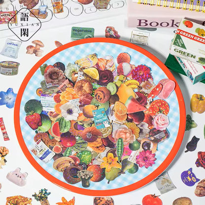 Stickers -  Mini Calcomanías Caja de Mercado - 50 piezas