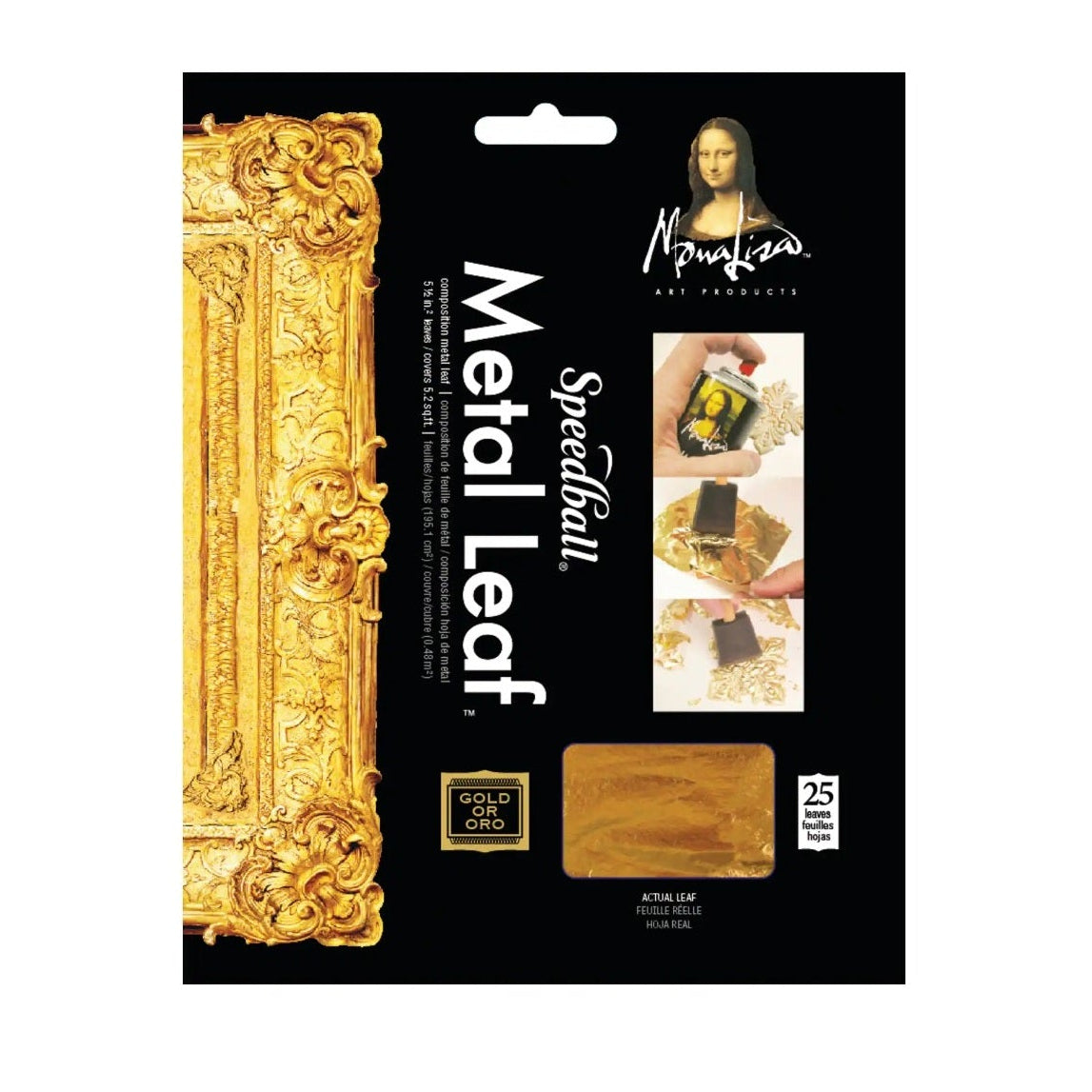 MONA LISA (Speedball) - Metal Leafing Sheets - Gold Leaf - Gold