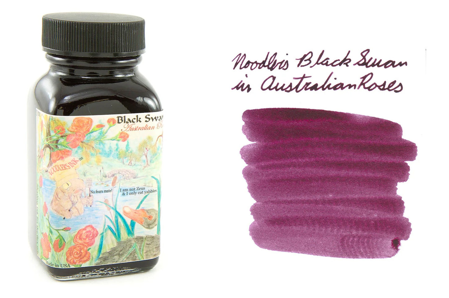 Noodler's Ink Black Swan in Australian Roses - 3oz.