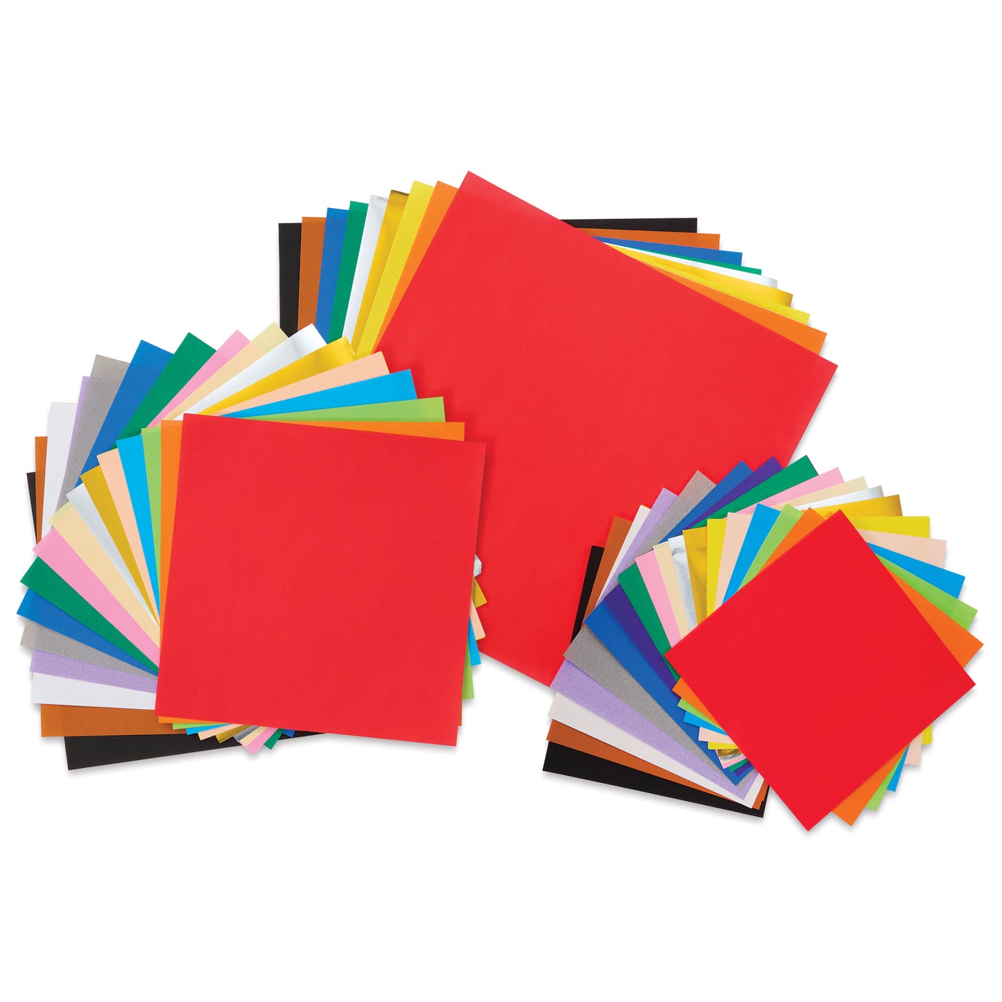 Origami Packs Basicos de Colores con 3 Tamaños de Hojas
