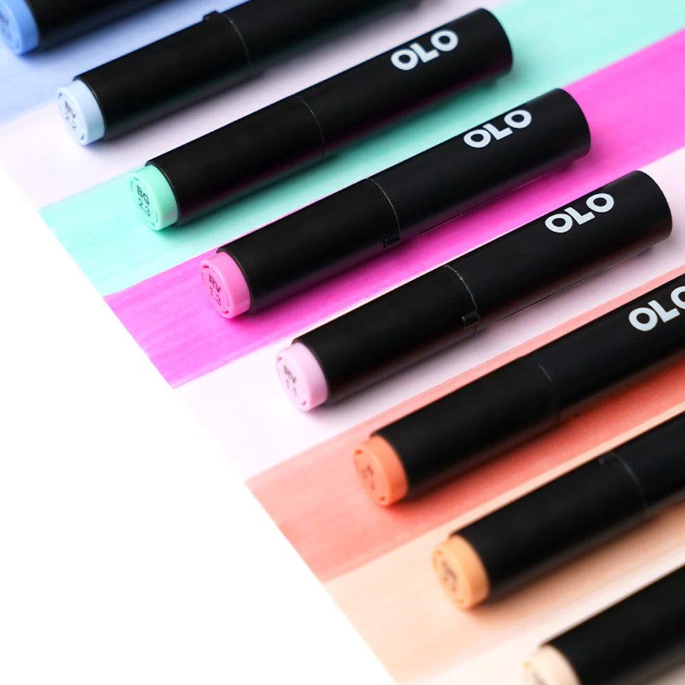 Olo Marker - Brush Manga 1 - Set 8 unidades