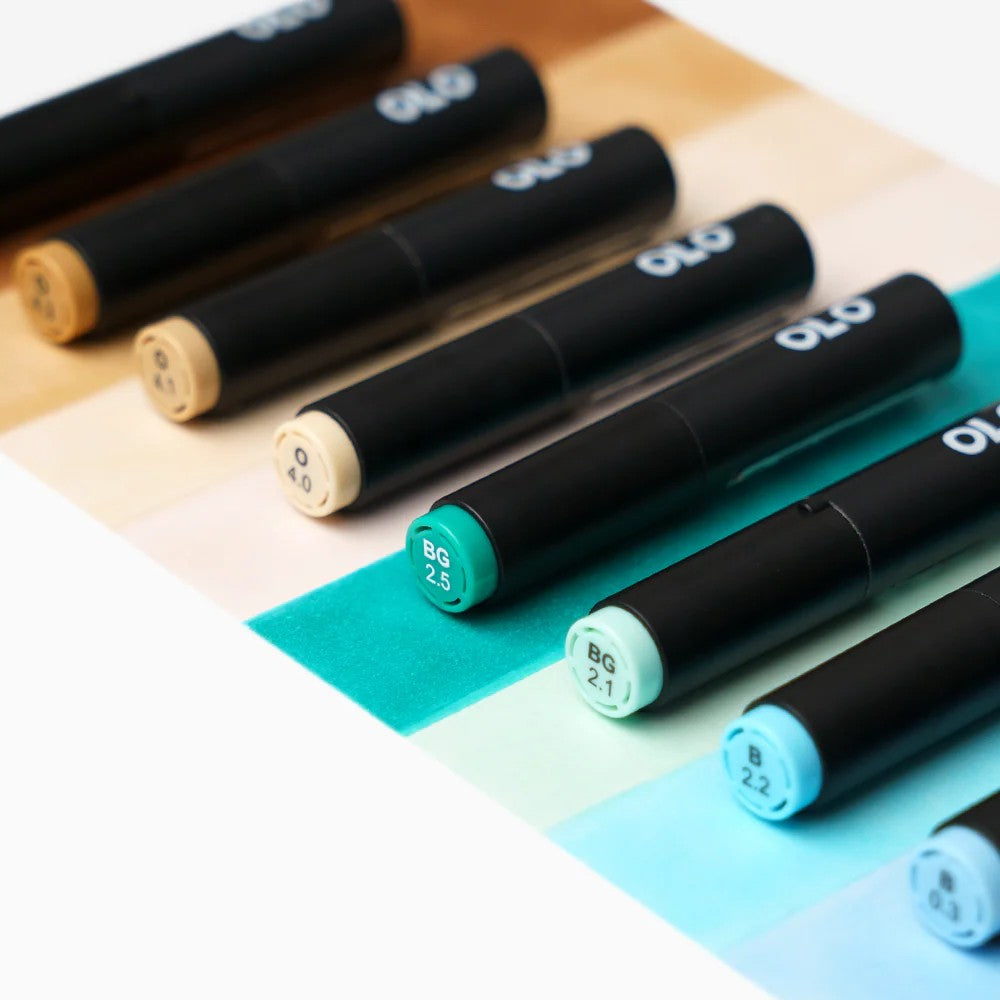 Olo Marker - Brush Sea & Sky Set 8 unidades