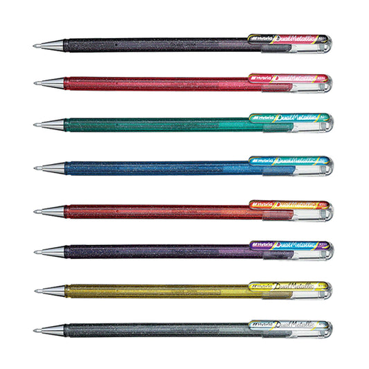 PENTEL - Bolígrafos Hybrid Dual Metallic (1.0mm)