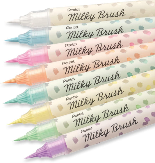 PENTEL - Milky Brush Pens