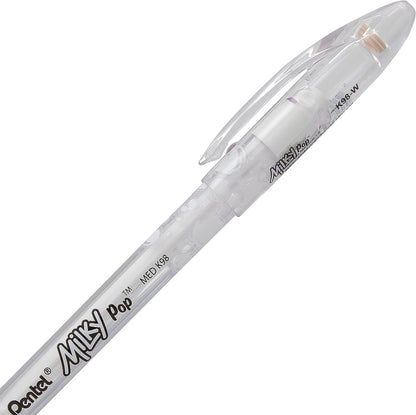 PENTEL - Hybrid Milky Pens (0.8mm) WHITE - Set of 2