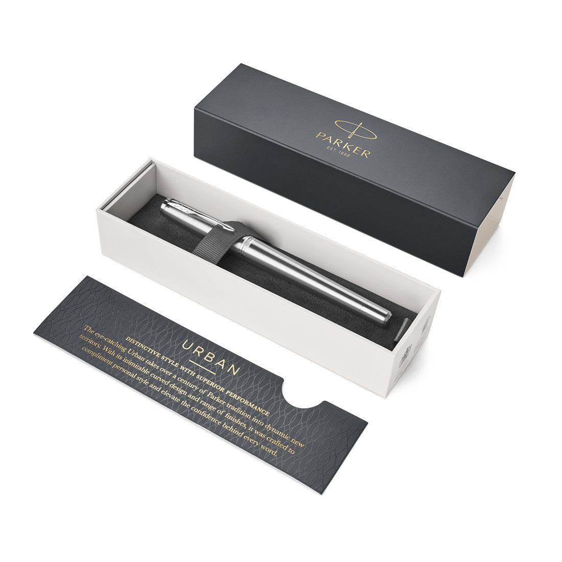 Urban Fountain Pen - Metro Metallic Chrome Trim