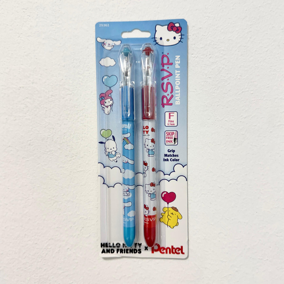 Pentel x Hello Kitty - RSVP Colors Ballpoint Bolígrafos Set de 2