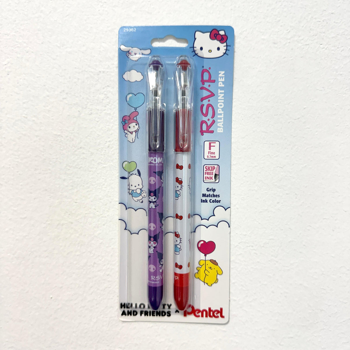Pentel x Hello Kitty - RSVP Colors Ballpoint Bolígrafos Set de 2