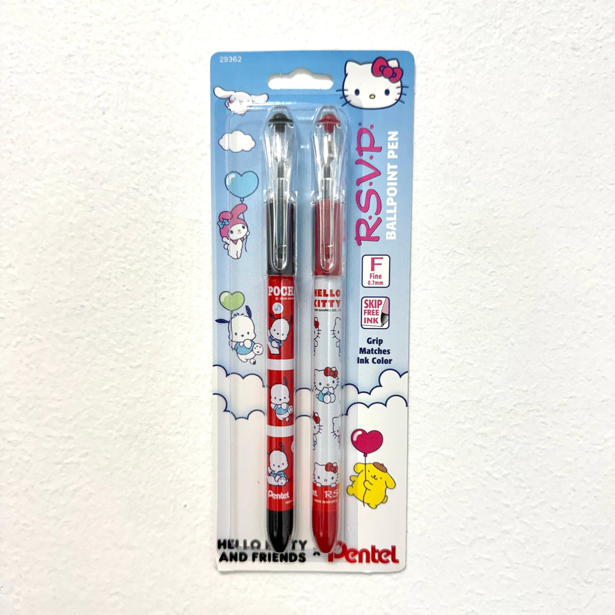Pentel x Hello Kitty - RSVP Colors Ballpoint Bolígrafos Set de 2