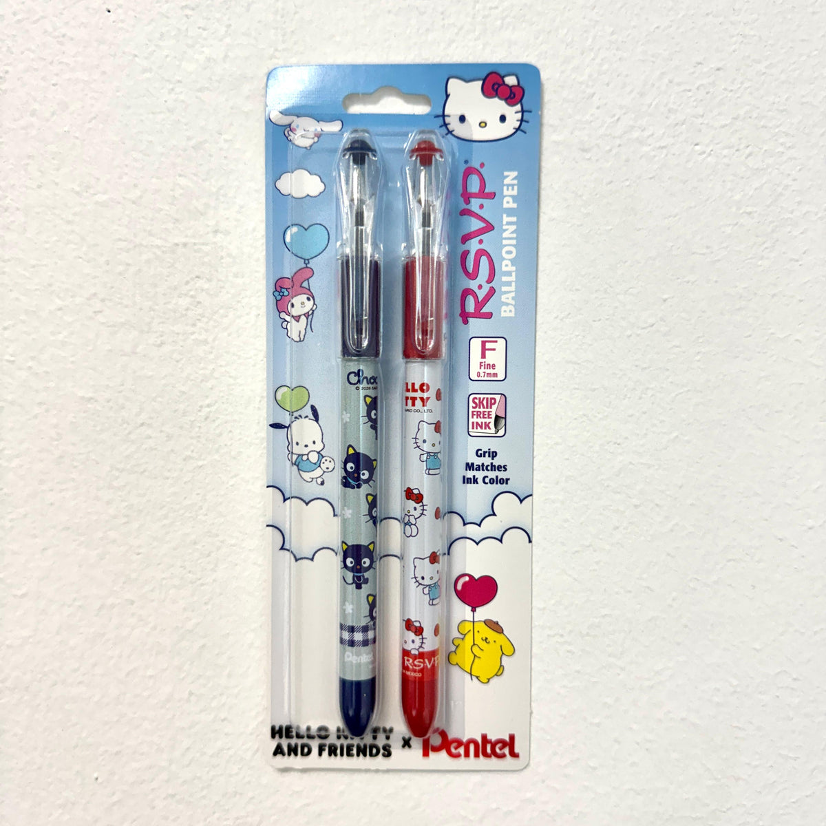 Pentel x Hello Kitty - RSVP Colors Ballpoint Bolígrafos Set de 2