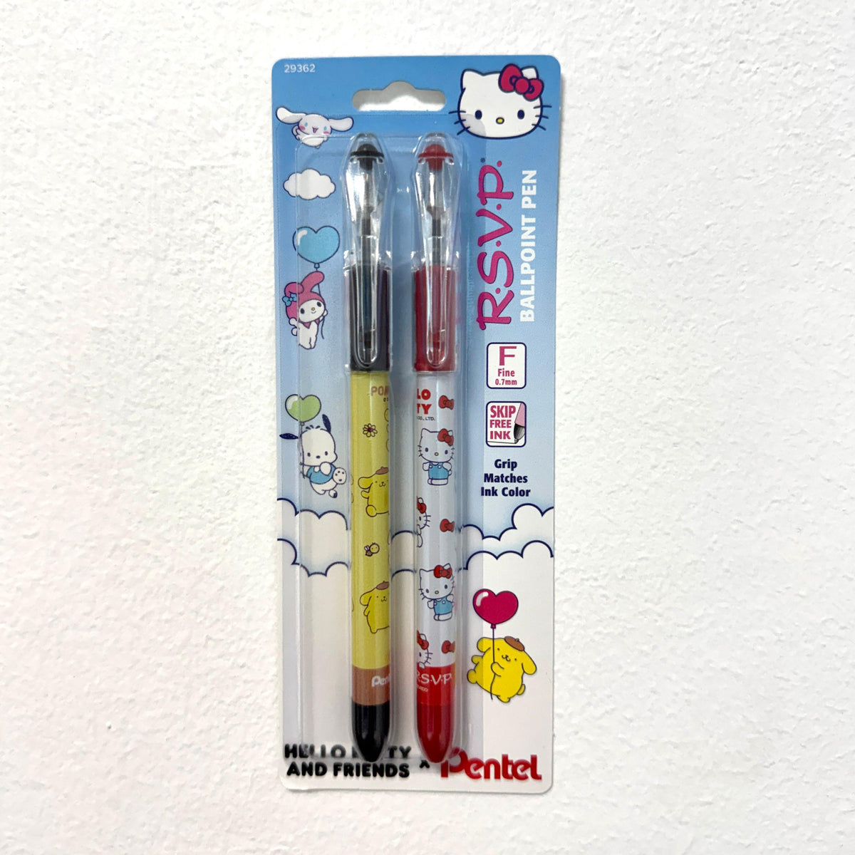 Pentel x Hello Kitty - RSVP Colors Ballpoint Bolígrafos Set de 2