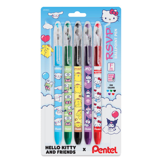 Pentel x Hello Kitty - RSVP Colors Ballpoint Bolígrafos Set
