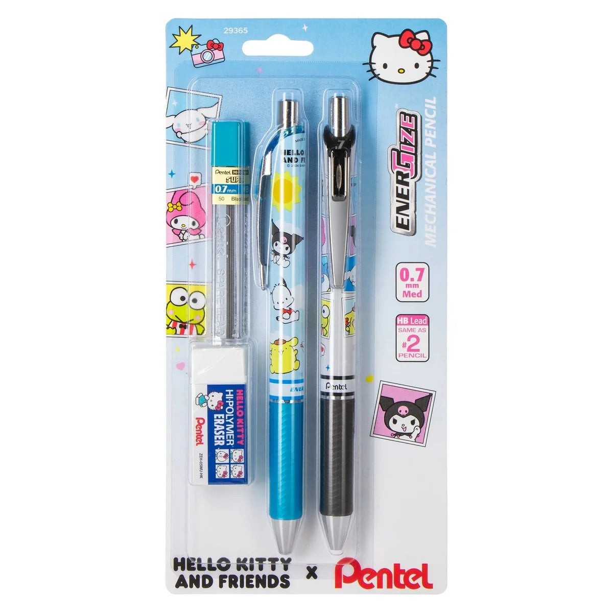 Pentel x Hello Kitty - EnerGize Lapiz Mecanico Set - 0.7mm - 2pk