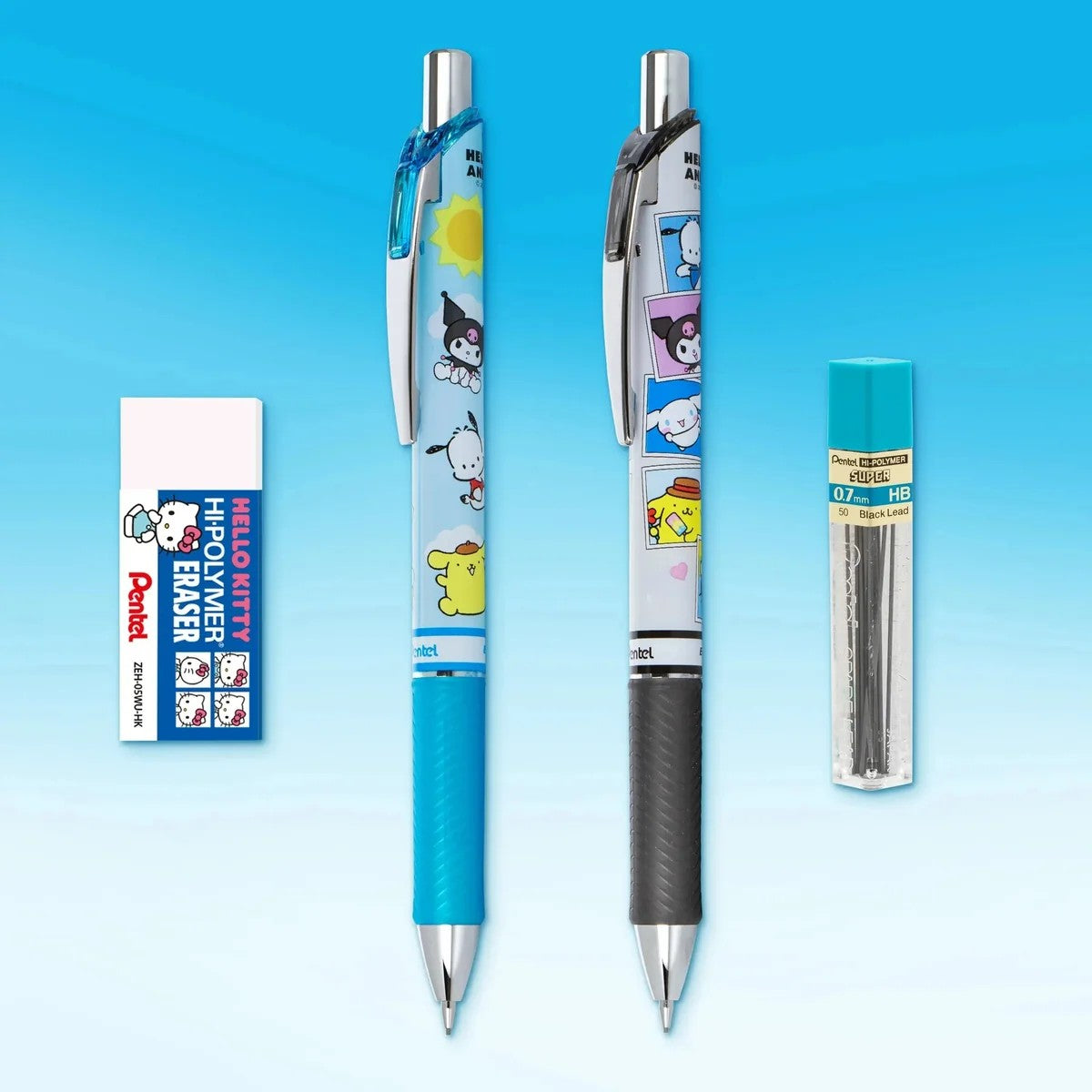 Pentel x Hello Kitty - EnerGize Lapiz Mecanico Set - 0.7mm - 2pk