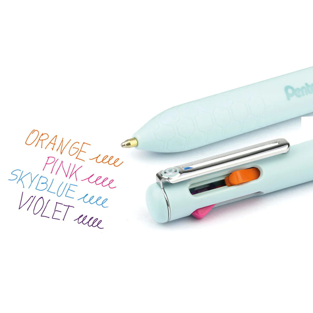 PENTEL - Bolígrafos iZEE de 4 Colores - 1.0mm