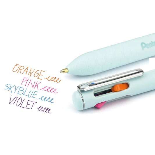 PENTEL - Bolígrafos iZEE de 4 Colores - 1.0mm