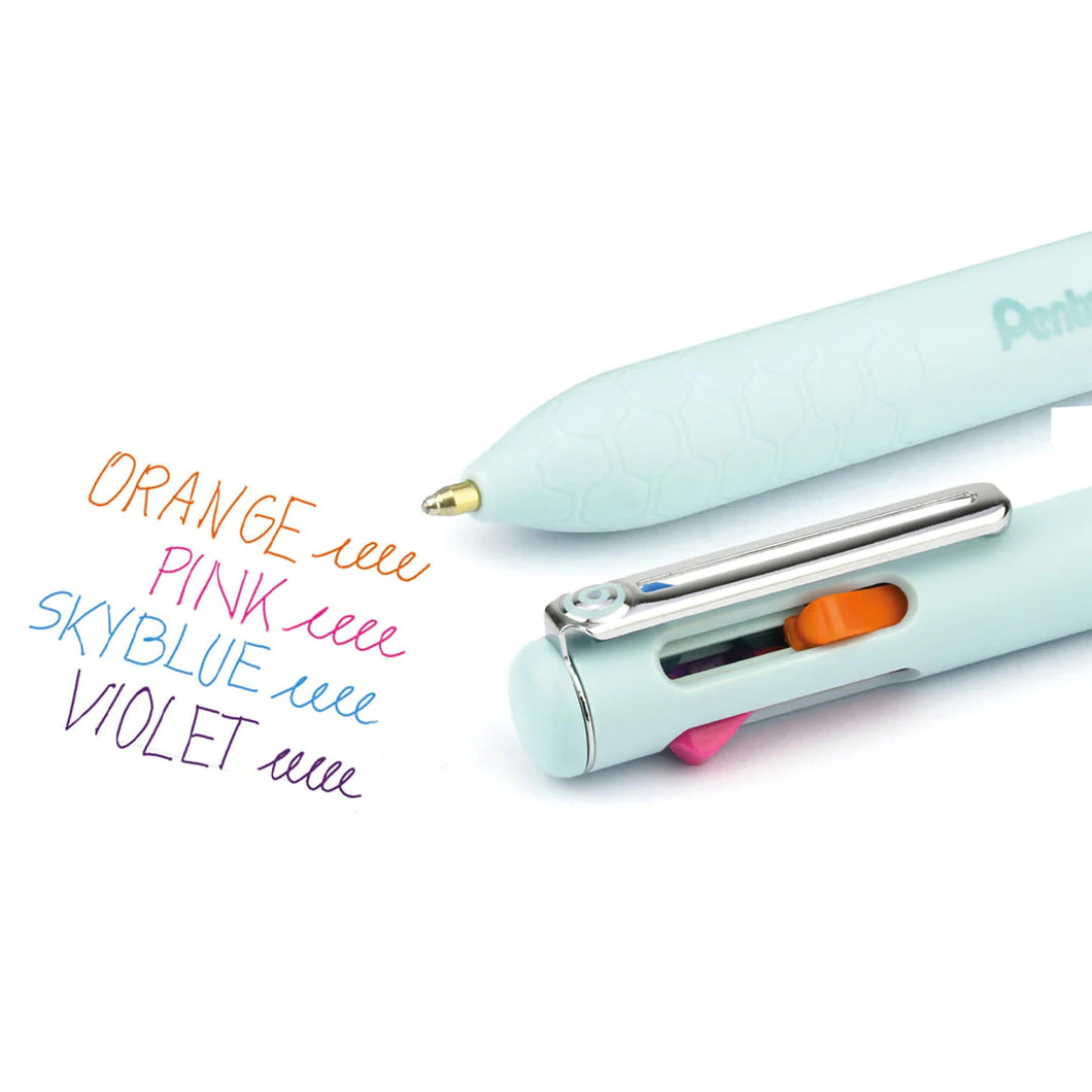 PENTEL - Bolígrafos iZEE de 4 Colores - 1.0mm