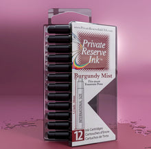 Load image into Gallery viewer, PRIVATE RESERVE INK - Burgundy Mist Ink Cartridges
