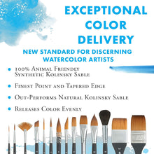 Load image into Gallery viewer, PRINCETON ARTIST BRUSH CO - Aqua Elite - Synthetic Kolinsky . Round 10 (Pincel Kolinsky Sintético Redondo 10)
