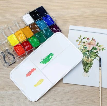 Paleta y Almacenamiento de Pintura - 24 compartimientos