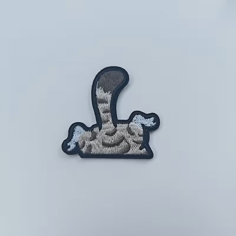 Parches Autoadhesivos - Gato Gris Travieso