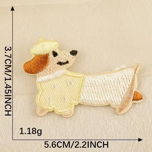 Parches Autoadhesivos - Perritos Salchichas y Gatitos Largos