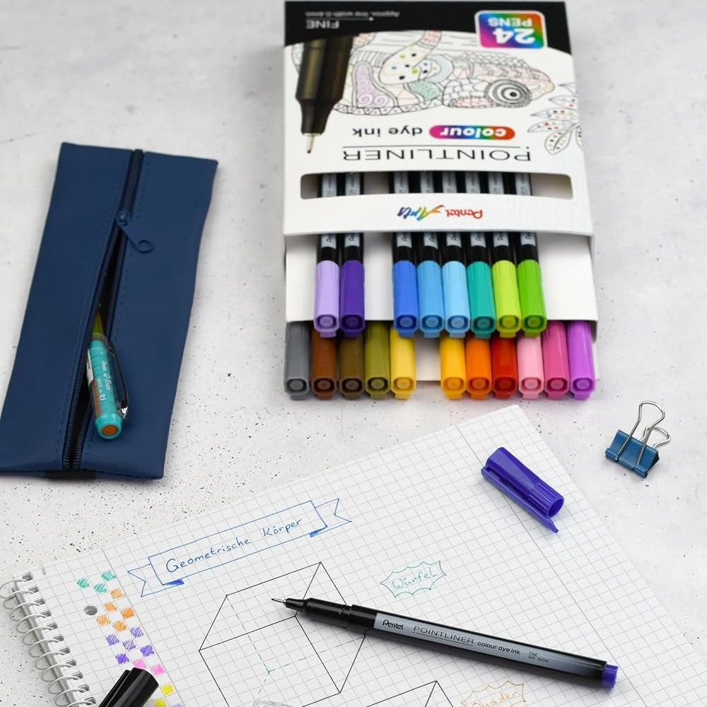 Pentel - Pointliner Fineliner Colors - 0.4mm
