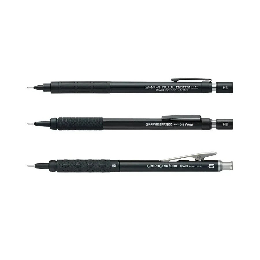 Pentel Drafting Pencil Edicion Limitada 60 Aniversario - Portaminas Set – Todo Negro