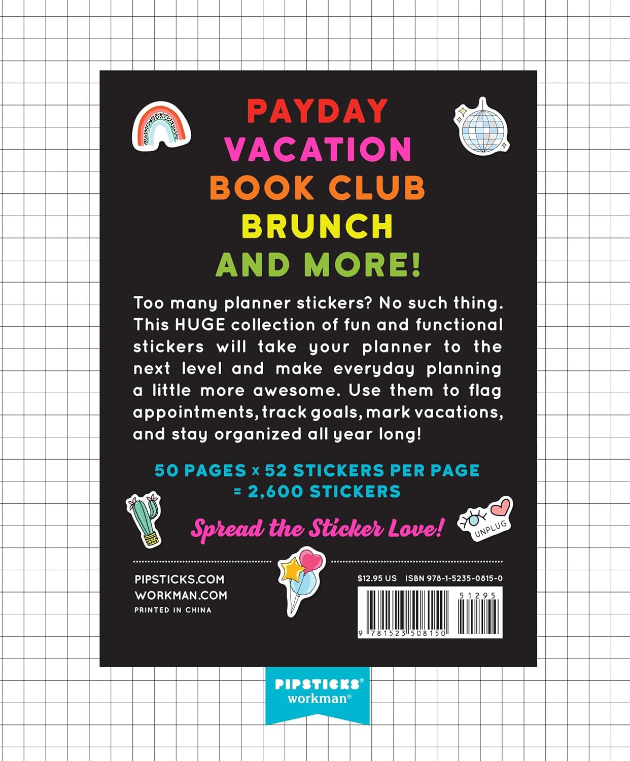Pipsticks So. Many. Planner Stickers. Book - 2,600 Pegatinas