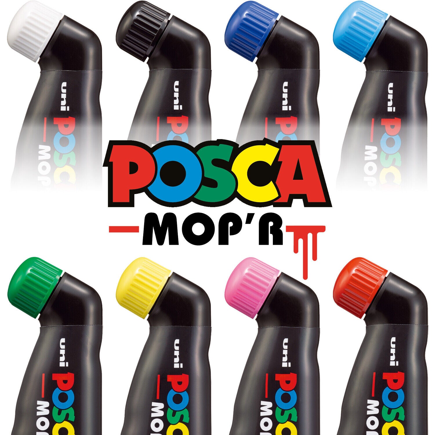 POSCA - PCM-22 MOP'R Set (8) – Pinna Calligraphy