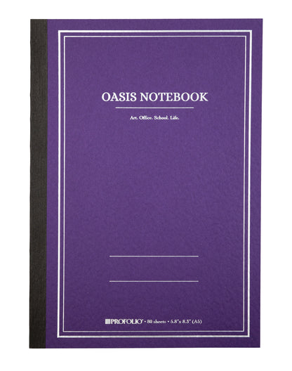 Itoya ProFolio Oasis Notebook A5 - De Rayas - Purple