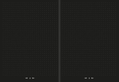 QUO VADIS - Notebook - Life Journal Dots - Black Edition