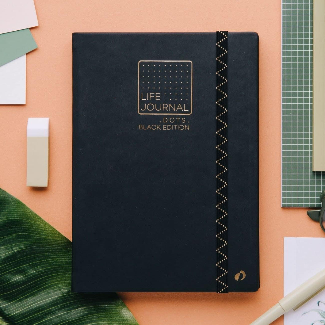 QUO VADIS - Notebook - Life Journal Dots - Black Edition