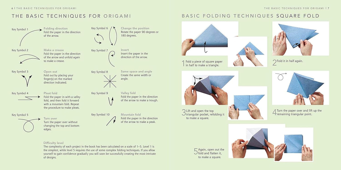 RYLAND PETERS &amp; SMALL - Origami - Paper Pad with Instructional Book 