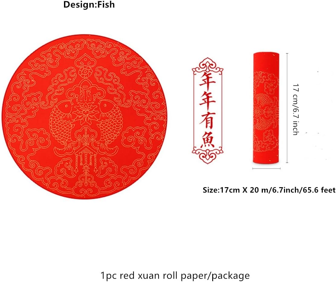 Red Xuan Rice Paper Roll - Papel de Arroz Rojo en Rollo