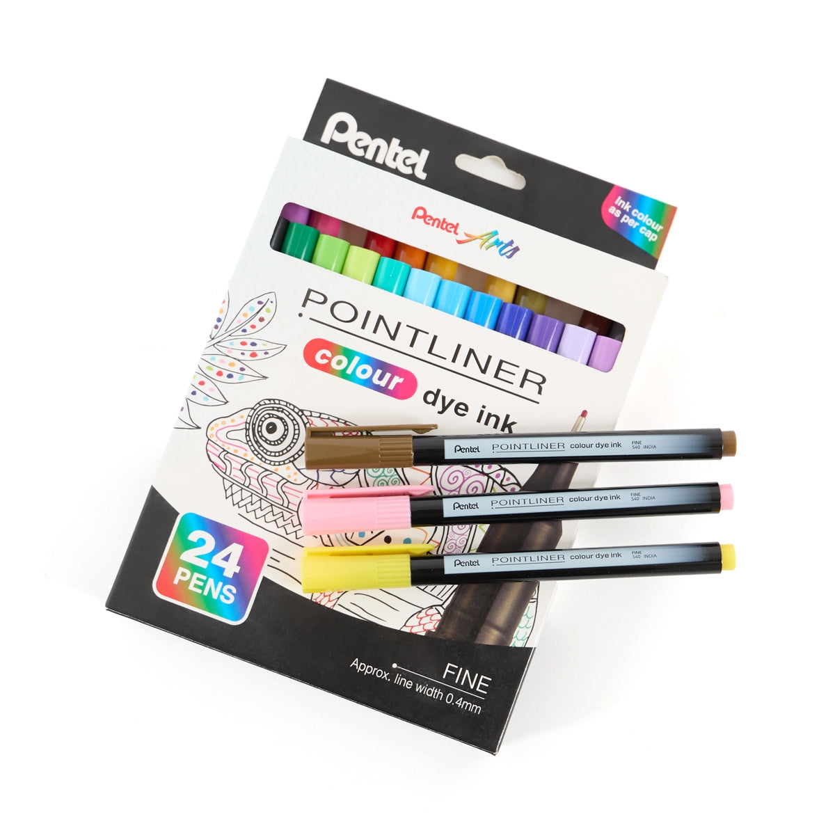 Pentel - Pointliner Fineliner Colors - 0.4mm