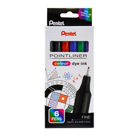 Pentel - Pointliner Fineliner Colors - 0.4mm
