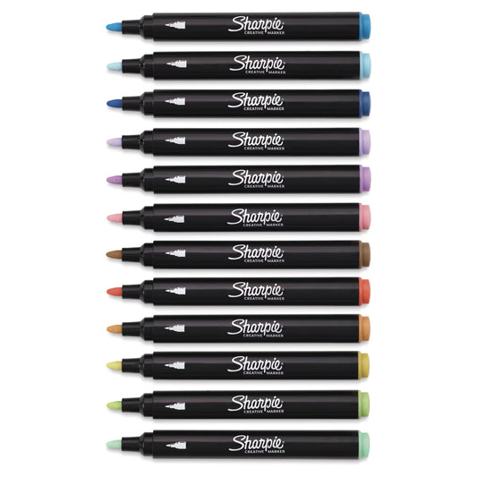 Sharpie Creative Markers Sets (12) - Earth Tones Mineral - Bullet Tip